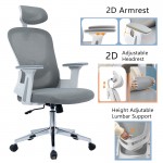 Καρέκλα γραφείου διευθυντή TUS mesh ανοιχτό γκρι 62x63x110/120