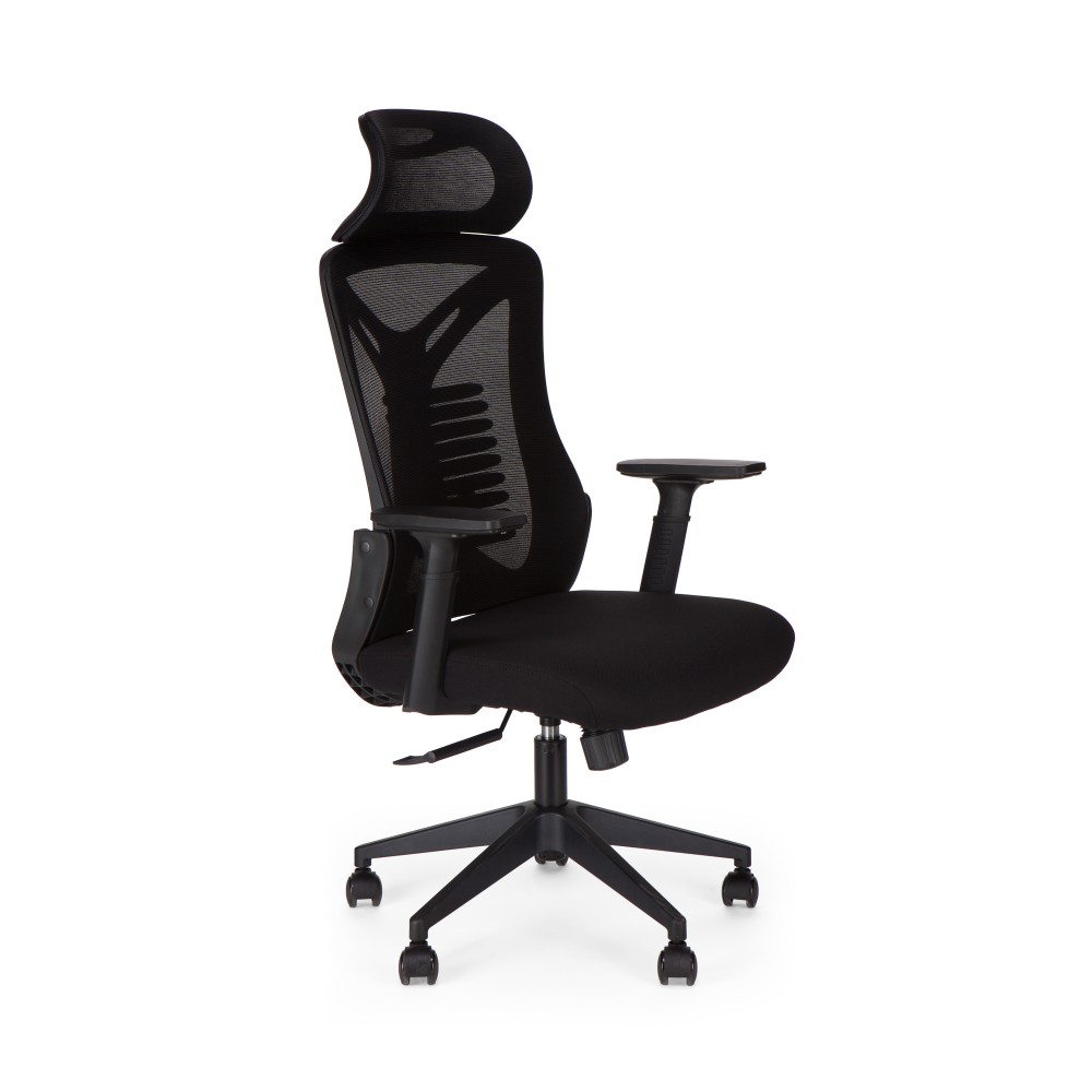 Καρέκλα γραφείου διευθυντή JAMES mesh μαύρο 65x61x117/125