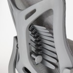 Καρέκλα γραφείου διευθυντή WING mesh ανοιχτό γκρι 65x61x117/125