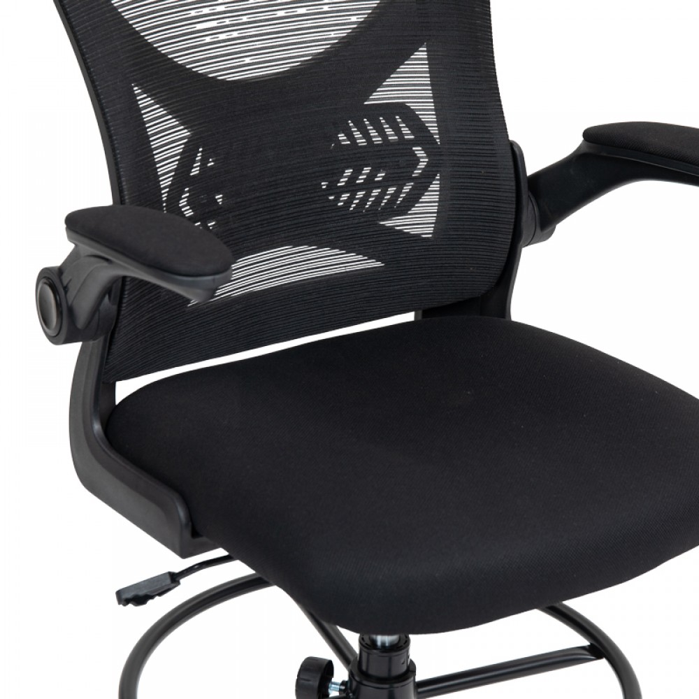 Καρέκλα γραφείου εργασίας ZIO ύφασμα mesh σε μαύρο 62x53x131