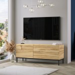 Έπιπλο τηλεόρασης "VIANA" σε χρώμα felt 120x35.5x46.3