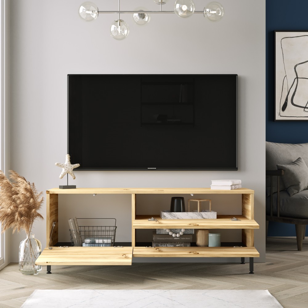 Έπιπλο τηλεόρασης "VIANA" σε χρώμα felt 120x35.5x46.3