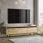 Έπιπλο τηλεόρασης "VIANA" σε χρώμα felt 160x35.5x45.1