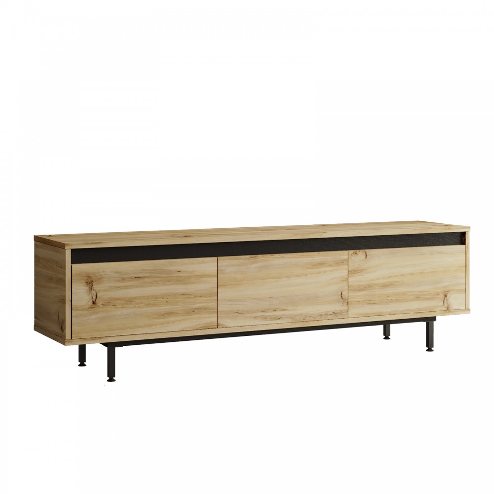 Έπιπλο τηλεόρασης "VIANA" σε χρώμα felt 160x35.5x45.1