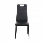 Καρέκλα Tonia PU μαύρο-πόδι μαύρο 52x43x96