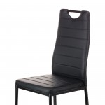 Καρέκλα Tonia PU μαύρο-πόδι μαύρο 52x43x96