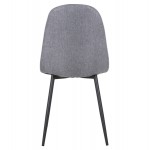 Καρέκλα Gab γκρι ύφασμα με πόδι μαύρο μέταλλο 42x41x93