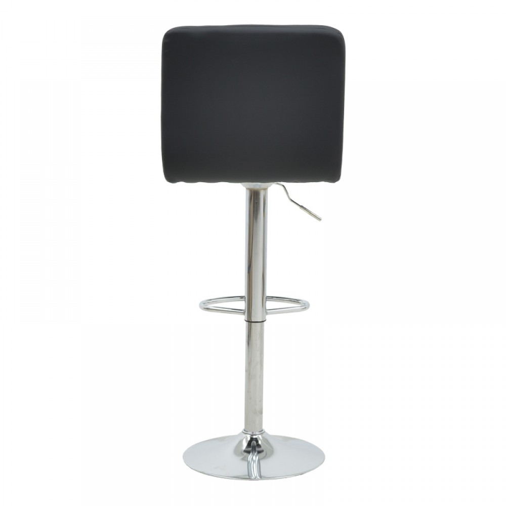 Σκαμπό μπαρ Rem πτυσσόμενο μαύρο pu-βάση χρωμίου 44x44x112