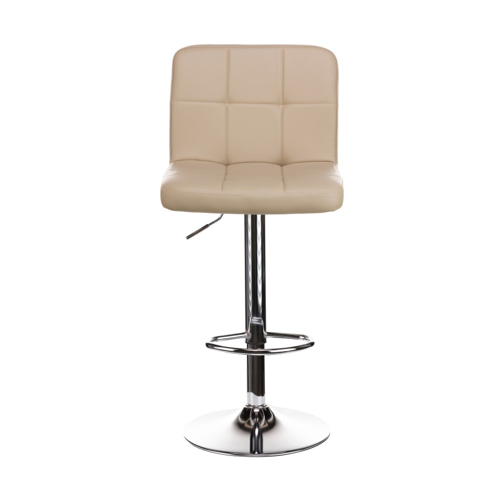 Σκαμπό μπαρ Rem πτυσσόμενο cappucino pu-βάση χρωμίου 44x44x112