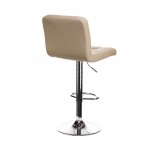 Σκαμπό μπαρ Rem πτυσσόμενο cappucino pu-βάση χρωμίου 44x44x112