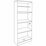 Ντουλάπα ρούχων δίφυλλη REAL χρώμα sonoma 60x42x180