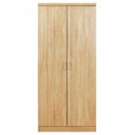 Ντουλάπα ρούχων δίφυλλη REAL χρώμα sonoma 60x42x180