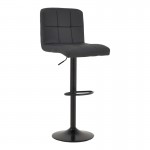 Σκαμπό μπαρ Rem πτυσσόμενο μαύρο pu-βάση μαύρο μέταλλο 44x44x112