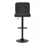 Σκαμπό μπαρ Rem πτυσσόμενο μαύρο pu-βάση μαύρο μέταλλο 44x44x112