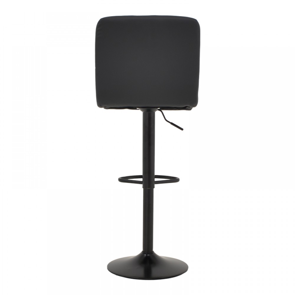 Σκαμπό μπαρ Rem πτυσσόμενο μαύρο pu-βάση μαύρο μέταλλο 44x44x112