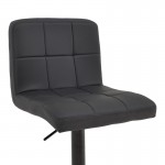 Σκαμπό μπαρ Rem πτυσσόμενο μαύρο pu-βάση μαύρο μέταλλο 44x44x112