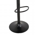 Σκαμπό μπαρ Rem πτυσσόμενο μαύρο pu-βάση μαύρο μέταλλο 44x44x112