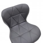 Σκαμπό μπαρ Lup pu σε μαύρο χρώμα σκελετός χρωμίου 46x47x90/111