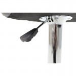 Σκαμπό μπαρ Lup pu σε μαύρο χρώμα σκελετός χρωμίου 46x47x90/111