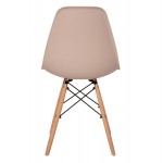 Καρέκλα Alta PP καπουτσίνο-φυσικό πόδι 46x50x82