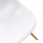 Καρέκλα Alta PP λευκό-φυσικό πόδι 46x50x82