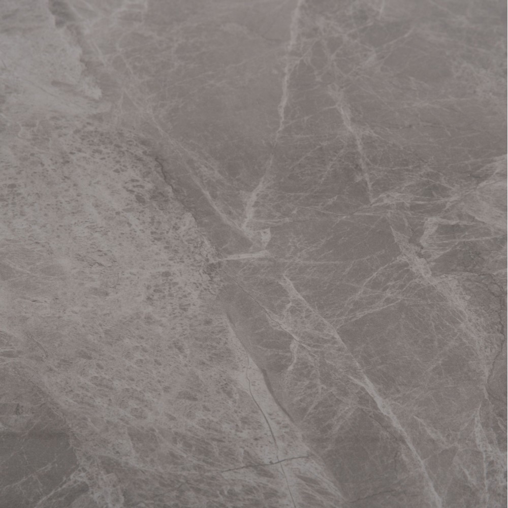 Τραπέζι Rav γκρι μαρμάρου sintered stone-μαύρο μέταλλο 140x80x75