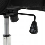 Καρέκλα γραφείου Lila II με ύφασμα mesh σε μαύρη απόχρωση 61x59x109.5-123