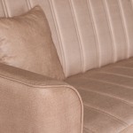 Καναπές-κρεβάτι με αποθηκευτικό χώρο τριθέσιος Anna μπεζ ύφασμα 227x85x97