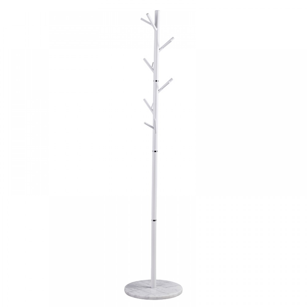 Καλόγερος ρούχων Tzina μέταλλο λευκό Φ38x177