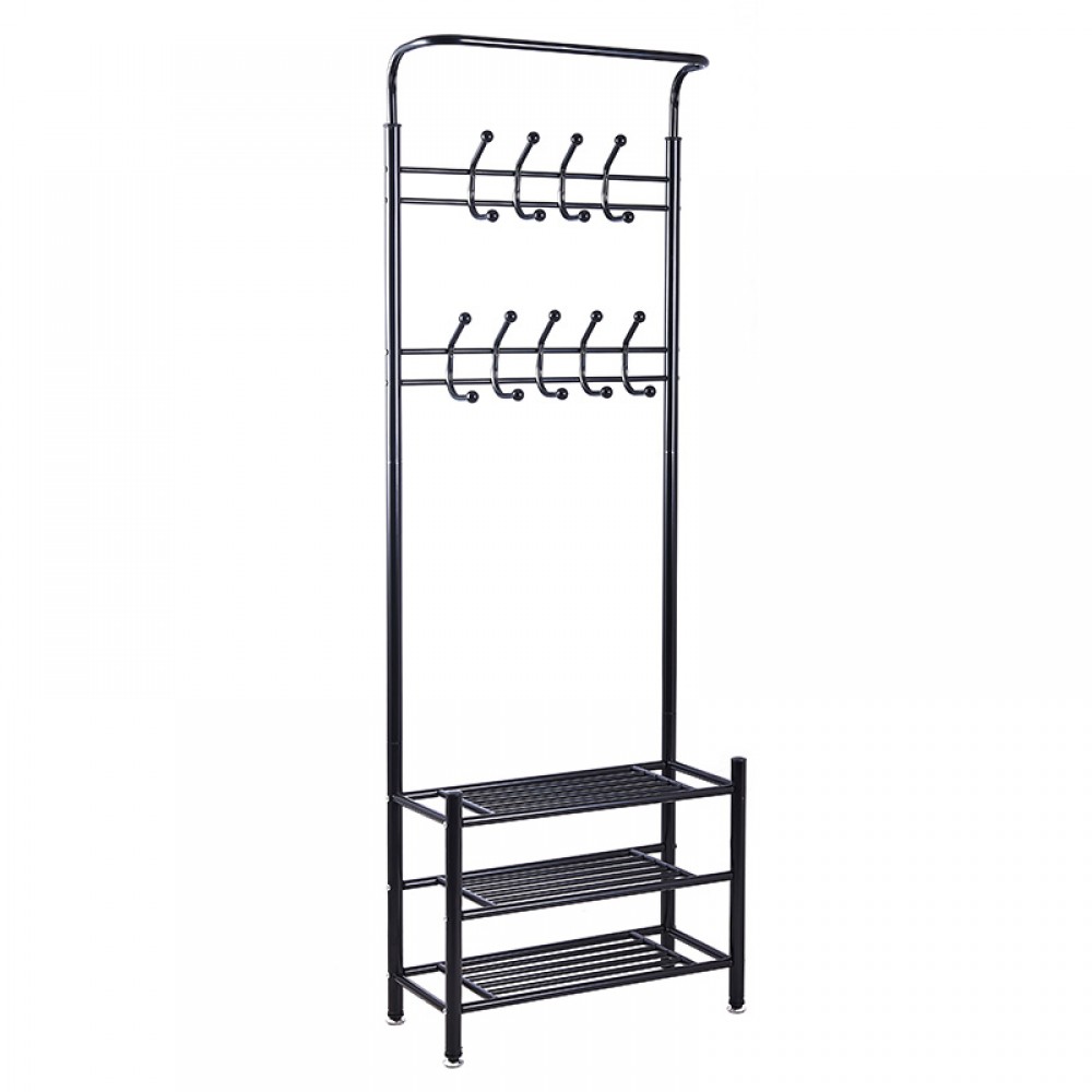 Έπιπλο εισόδου Πορτ Μαντώ Rica μέταλλο μαύρο 65x28x187