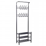 Έπιπλο εισόδου Πορτ Μαντώ Rica μέταλλο μαύρο 65x28x187