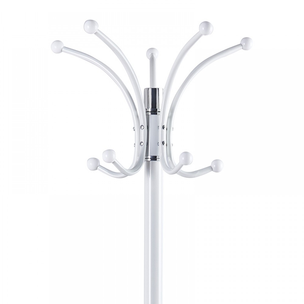 Καλόγερος ρούχων Colo μέταλλο λευκό Φ37x175εκ