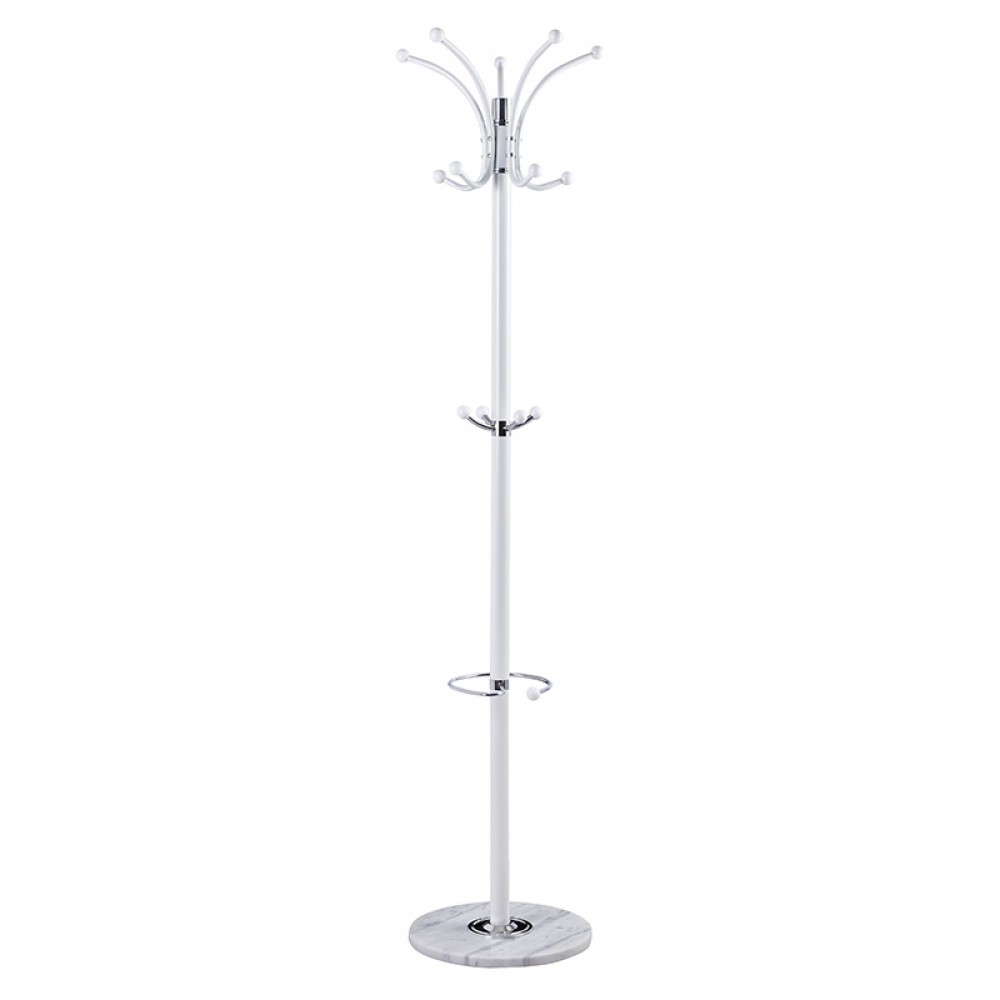 Καλόγερος ρούχων Colo μέταλλο λευκό Φ37x175εκ