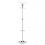 Καλόγερος ρούχων Colo μέταλλο λευκό Φ37x175εκ