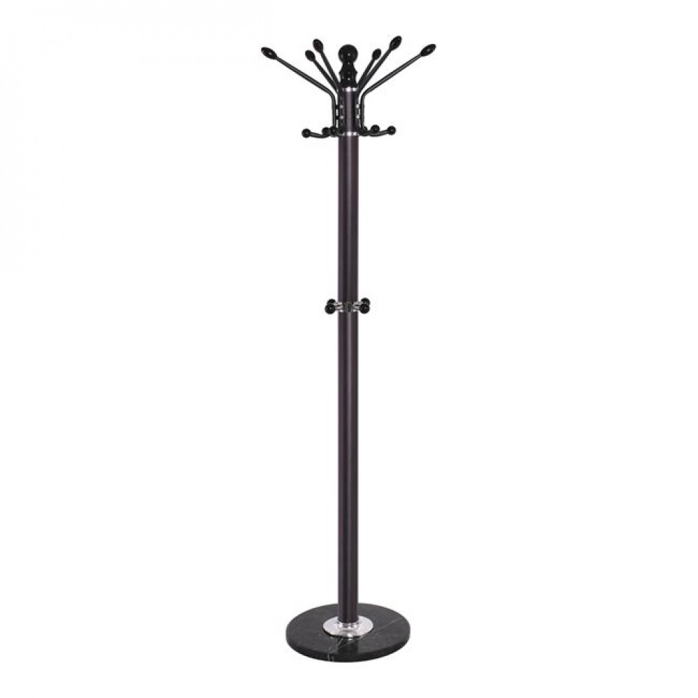 Καλόγερος ρούχων Nico μέταλλο καρυδί Φ38x175