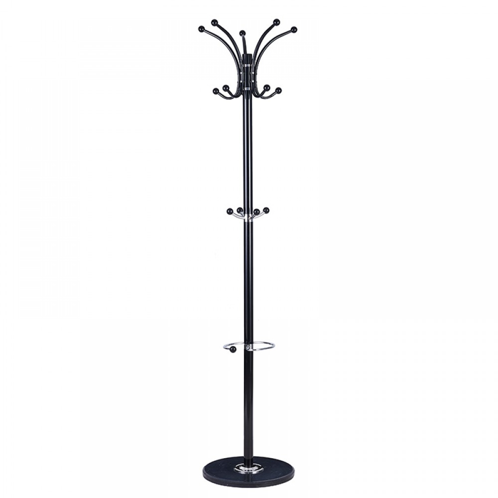 Καλόγερος ρούχων Colo μέταλλο μαύρο Φ37x175εκ