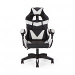 Καρέκλα γραφείου gaming William PU μαύρο-λευκό 60x59x108/118