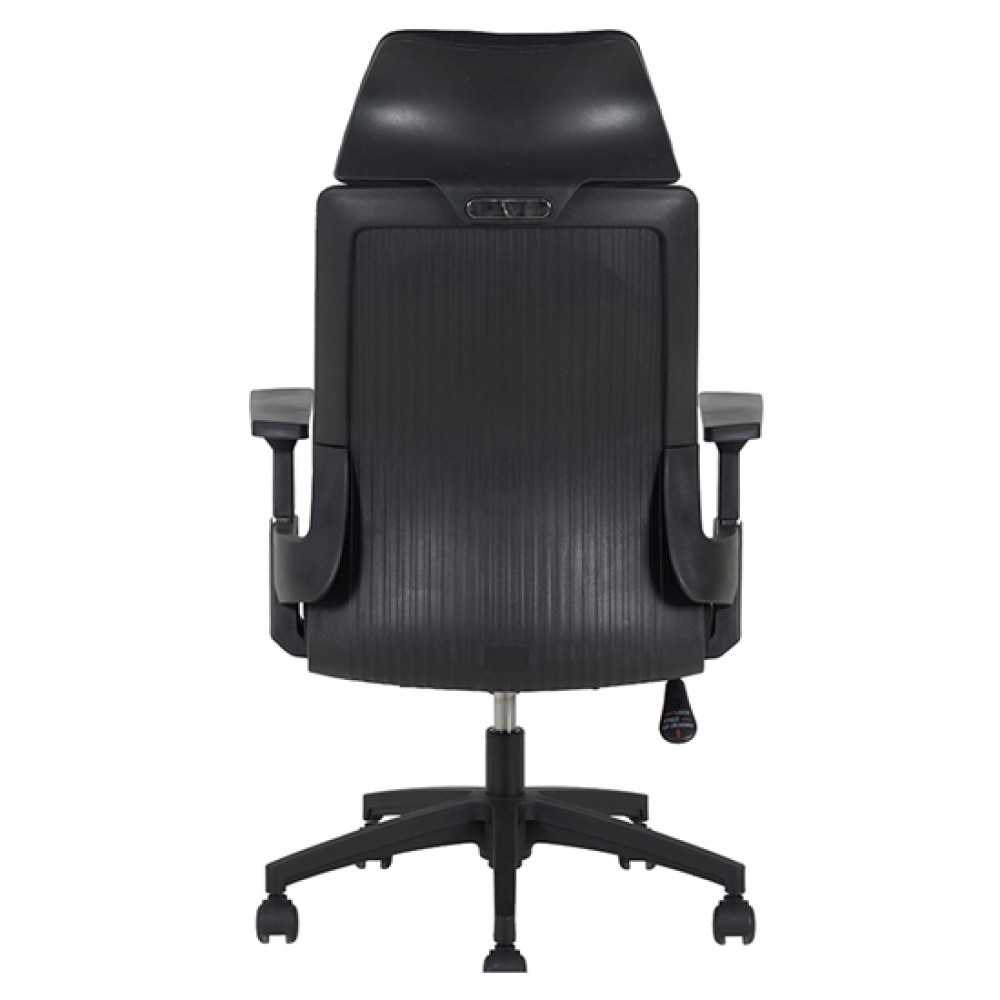 Καρέκλα γραφείου διευθυντή Endy ύφασμα mesh μαύρο 50x50x114/124