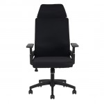 Καρέκλα γραφείου διευθυντή Endy ύφασμα mesh μαύρο 50x50x114/124