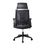Καρέκλα γραφείου διευθυντή Andy ύφασμα mesh μαύρο 50x50x114/124