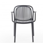 Πολυθρόνα Choho pp σε μαύρη απόχρωση 57x50x77