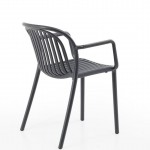 Πολυθρόνα Choho pp σε μαύρη απόχρωση 57x50x77