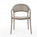 Πολυθρόνα Paros pp σε cappuccino απόχρωση 57x50x80