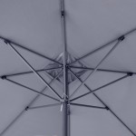 Ομπρέλα κήπου AIR αλουμινίου χρώμα ανθρακί 3x3m.