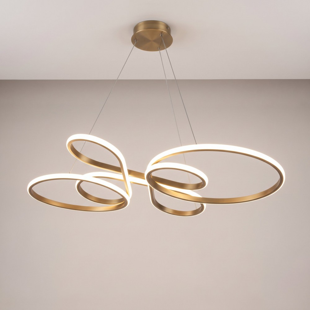 Φωτιστικό οροφής Giovanni led μέταλλο μπρονζε 70x30x70