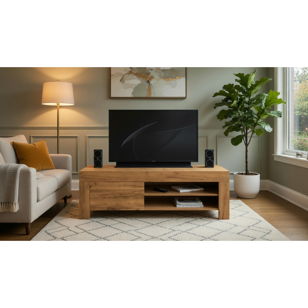 Έπιπλο τηλεόρασης LANA σε χρώμα μελί 138x42x47