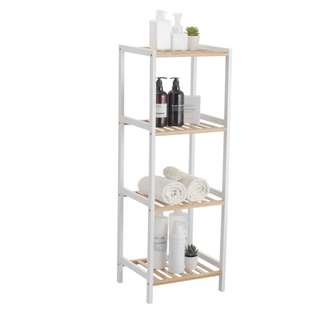Ραφιέρα kit απο mdf σε χρώμα λευκό/σονόμα 35x35x100