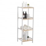 Ραφιέρα kit απο mdf σε χρώμα λευκό/σονόμα 35x35x100