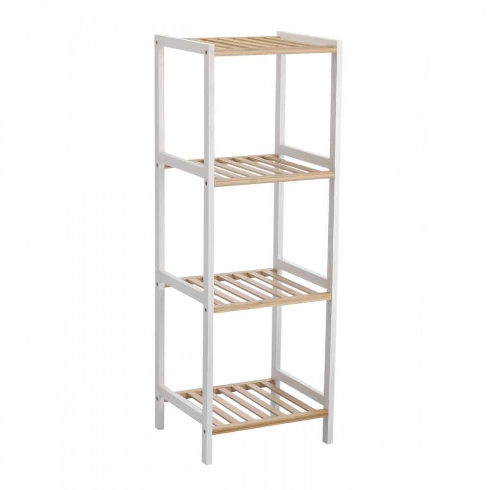 Ραφιέρα kit απο mdf σε χρώμα λευκό/σονόμα 35x35x100