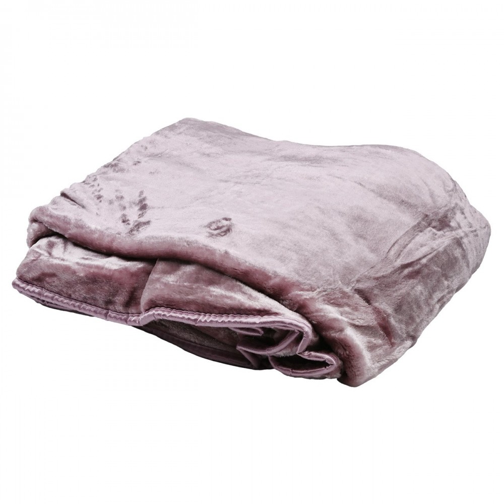 Κουβέρτα μινκ σε χρώμα σάπιο μήλο 220x230